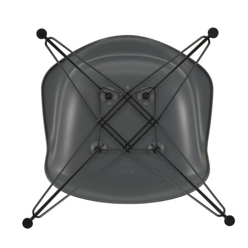 Cadeira de Braços em Plástico Eames DAR / Base Preta